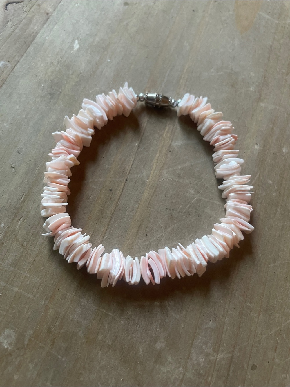 Pink Shell Chip Boho  Necklace - Unbranded